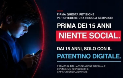 Petizione sulla limitazione all'accesso ai social per gli under 15