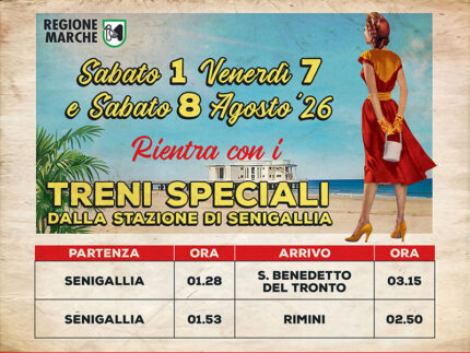 Treni notturni speciali per il Summer Jamboree 2026