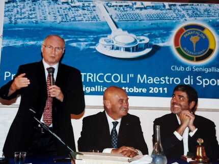 Livio Berruti a Senigallia nel 2011 ospite del Panathlon Club