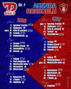 Calendario Vigor Senigallia - Serie D 2026/27