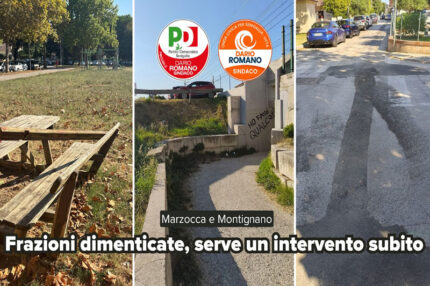 PD, Onda Civica: Marzocca e Montignano: frazioni dimenticate, serve intervento immediato