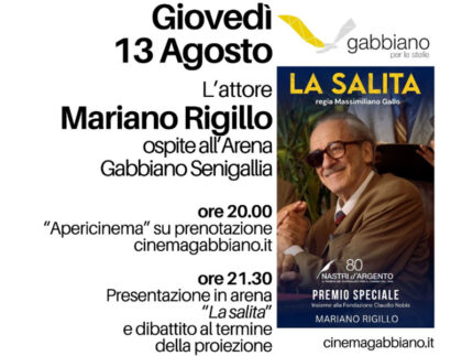 Mariano Rigillo ospite all'Arena Gabbiano con 'La salita'