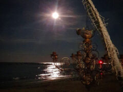 Allestimenti in spiaggia a Senigallia curati da Francesco Giombetti