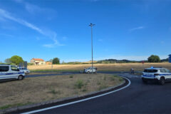 Incidente sulla strada Corinaldese a Borgo Catena - Intervento Polizia Locale