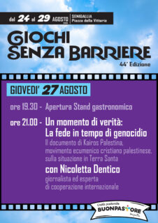 Un momento di verità: la fede in tempo di genocidio - Incontro con Nicoletta Dentico