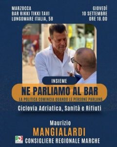 Ne parliamo al bar con Maurizio Mangialadi a Marzocca
