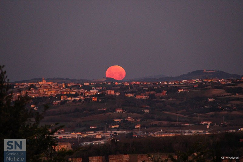 28/01/2021 - Luna al tramonto