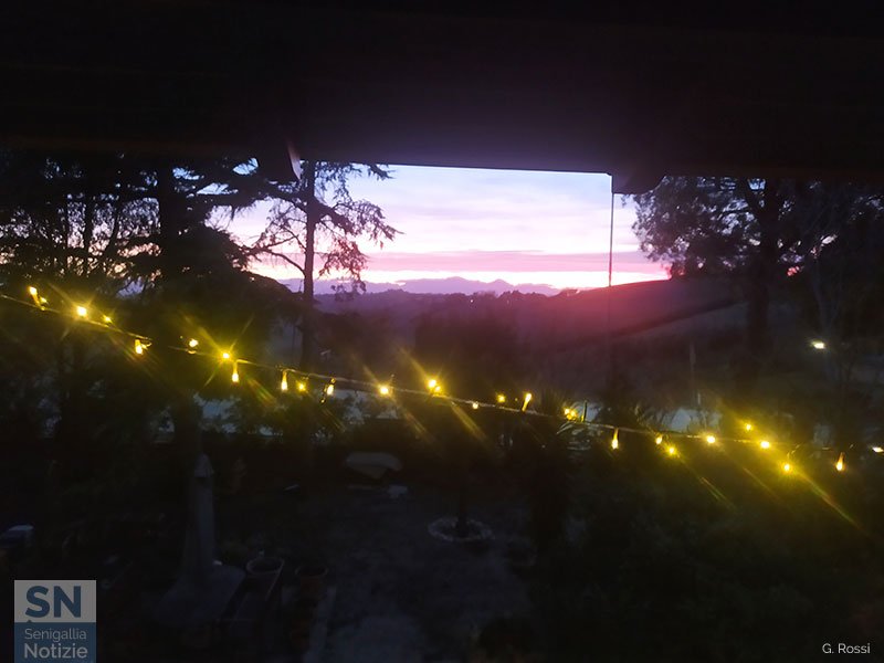 14/01/2024 - Tramonto natalizio con vista sul Nerone