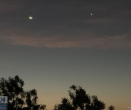 17/09/2023 - Luna e Venere splendenti nel cielo di oriente