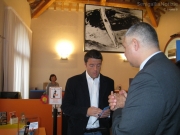 Matteo Renzi in visita allo Iat di Senigallia con le foto di Giacomelli