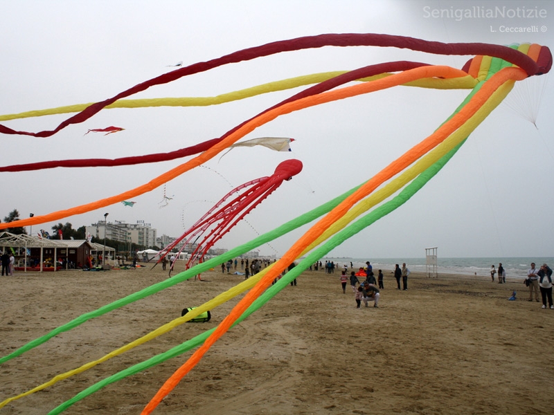 Senigallia, aquiloni al mare