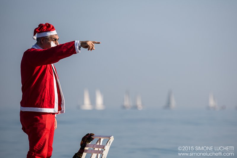 Babbi Natale in SUP a Senigallia: i volti dei partecipanti