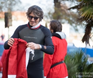 Babbi Natale in SUP a Senigallia: i volti dei partecipanti