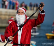 Babbi Natale in SUP a Senigallia: i volti dei partecipanti