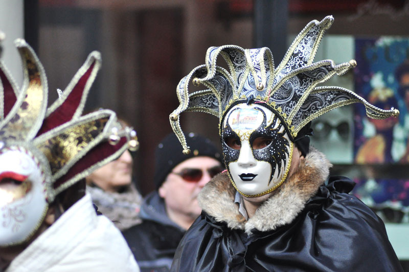 Maschere classiche in centro a Senigallia