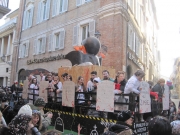 Carri di carnevale in centro a Senigallia