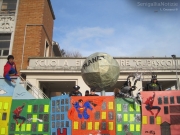 Carro allegorico per il carnevale a Senigallia