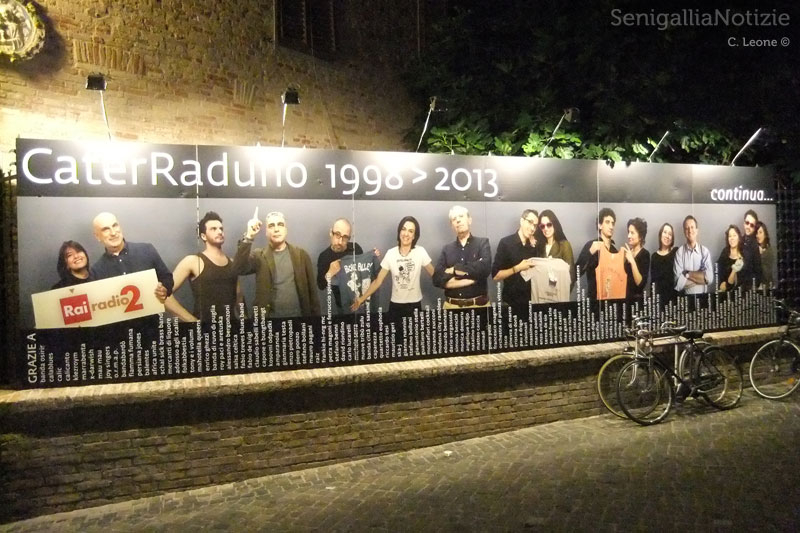 La gigantografia che celebra 15 anni di CaterRaduno