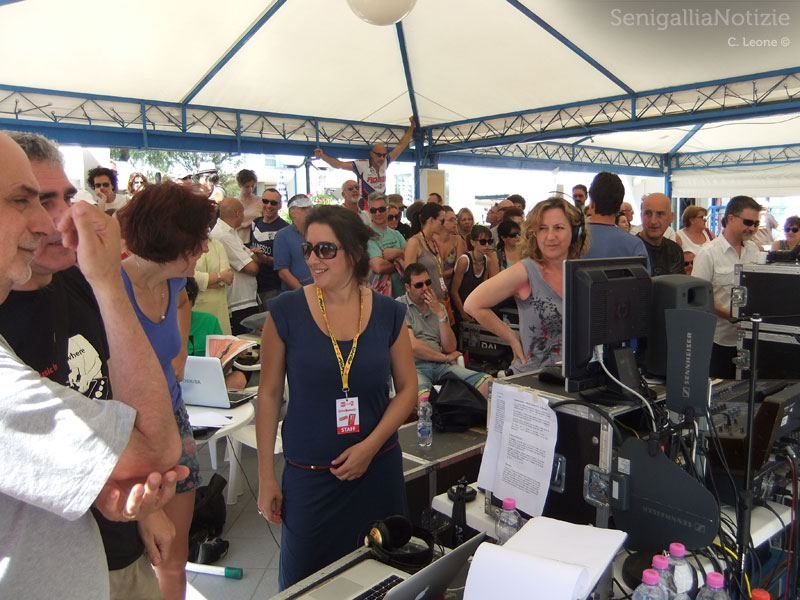 Cabina di regia sulla spiaggia di Senigallia