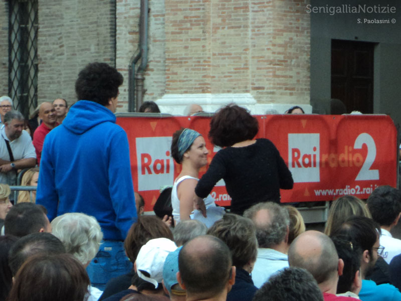 Paolo Maggioni e Sara Zambotti tra il pubblico di Senigallia