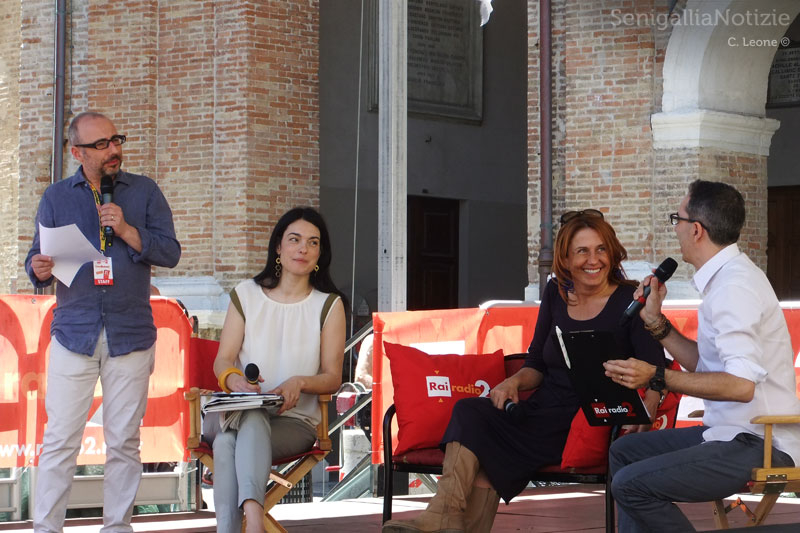 Monica Maggioni con Natascha Lusenti, Filippo Solibello e Marco Ardemagni