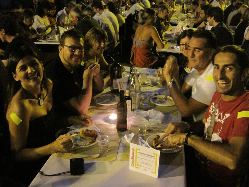 Cena antispreco del Caterraduno: i commensali