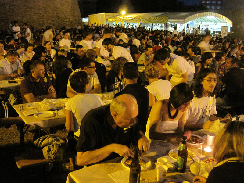 Cena antispreco del Caterraduno: i commensali