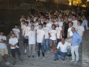 Foto di gruppo con tutto lo staff di volontari della cena
