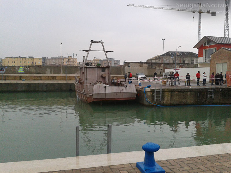 L'imbarcazione già varata una settimana prima
