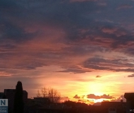 08/02/2017 - Tramonto tra le nuvole