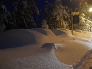 Strade di Arcevia sepolte dalla neve