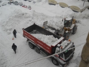 Mezzi al lavoro per liberare Arcevia dalla neve