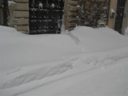 Case di Arcevia sotto il nevone