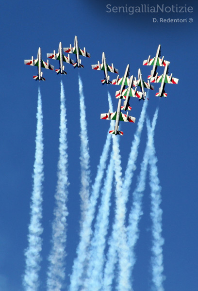 Senigallia Air Show: evoluzioni e figure delle Frecce Tricolori