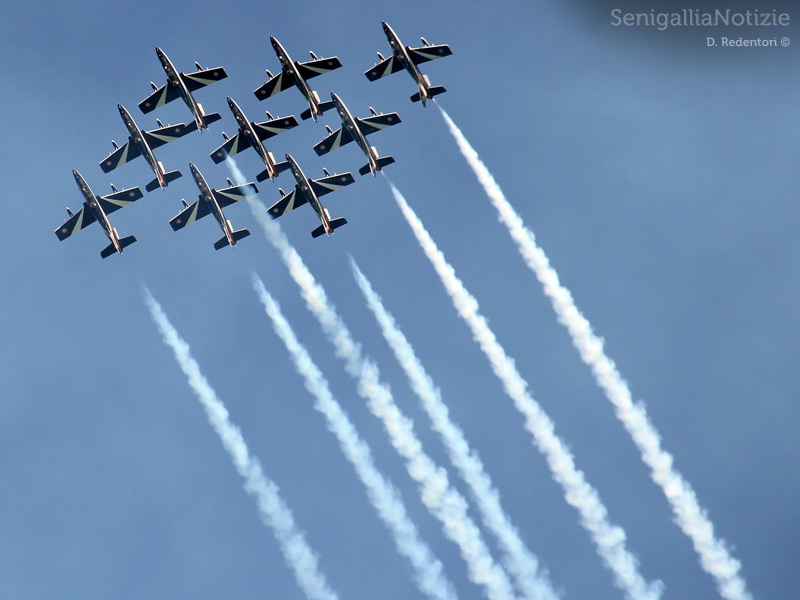 Senigallia Air Show: evoluzioni e figure delle Frecce Tricolori