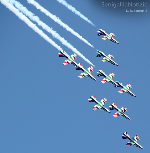Senigallia Air Show: evoluzioni e figure delle Frecce Tricolori