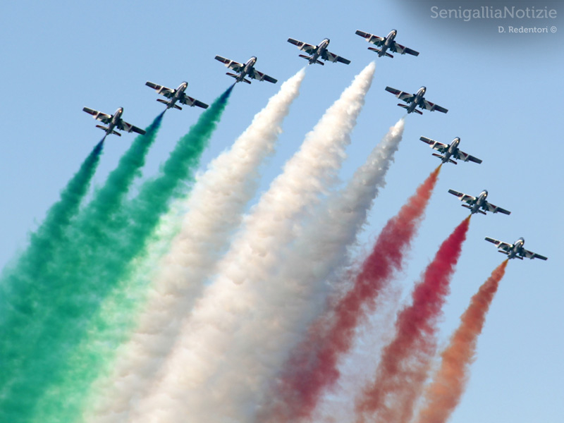 Senigallia Air Show: evoluzioni e figure delle Frecce Tricolori