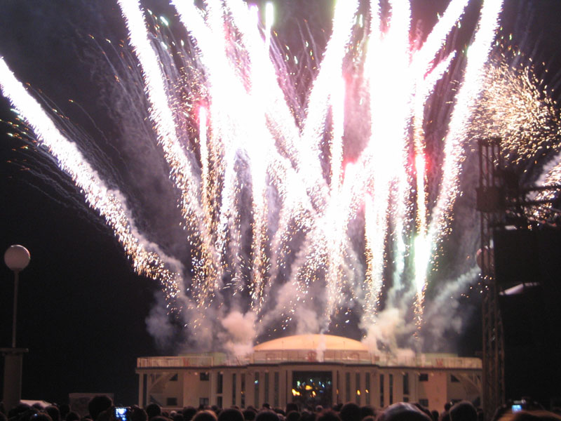 Fuochi artificiali dalla Rotonda