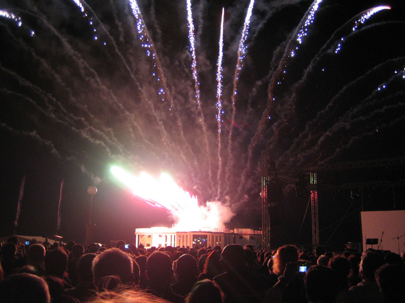 Fuochi artificiali dalla Rotonda