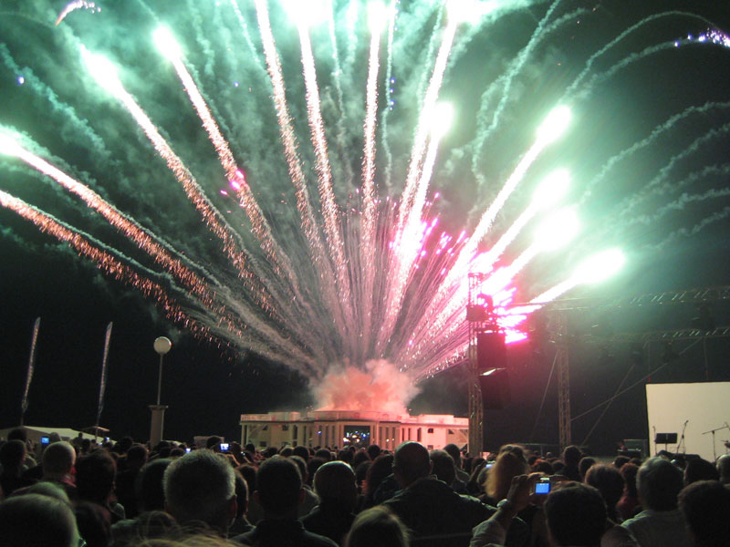 Fuochi artificiali dalla Rotonda