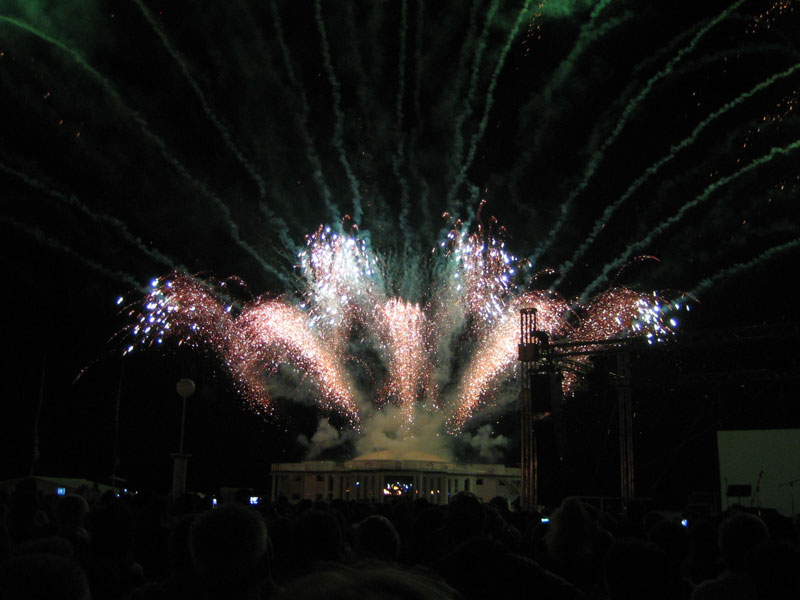 Fuochi artificiali dalla Rotonda