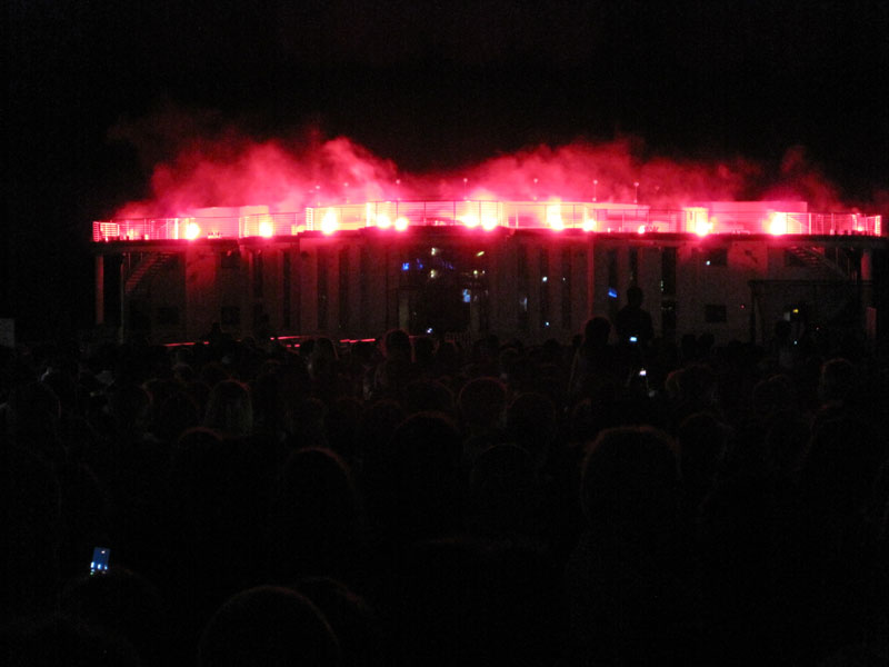I fuochi artificiali dalla Rotonda a Mare