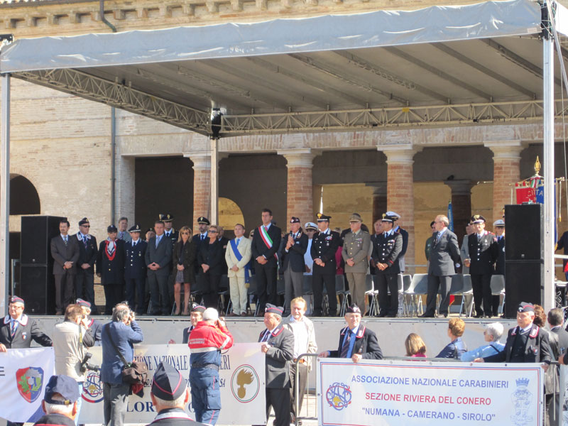 Il palco delle autorità