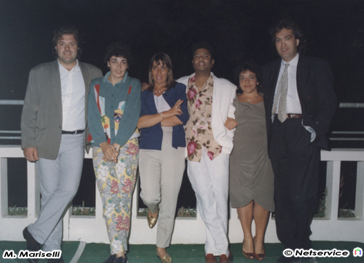 Massimo Mariselli, Lavinia, Mommi e moglie, cameriera, Giorgio Santinelli. Rotonda a Mare Senigallia