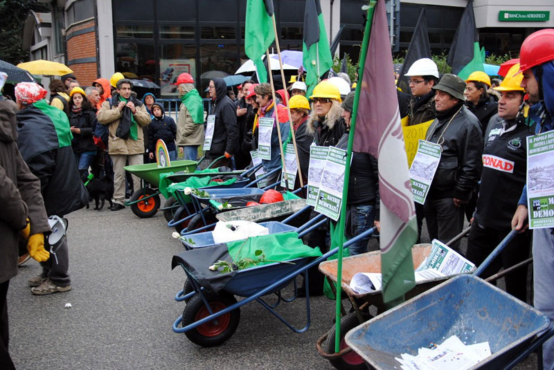 Manifestazione a L'Aquila
