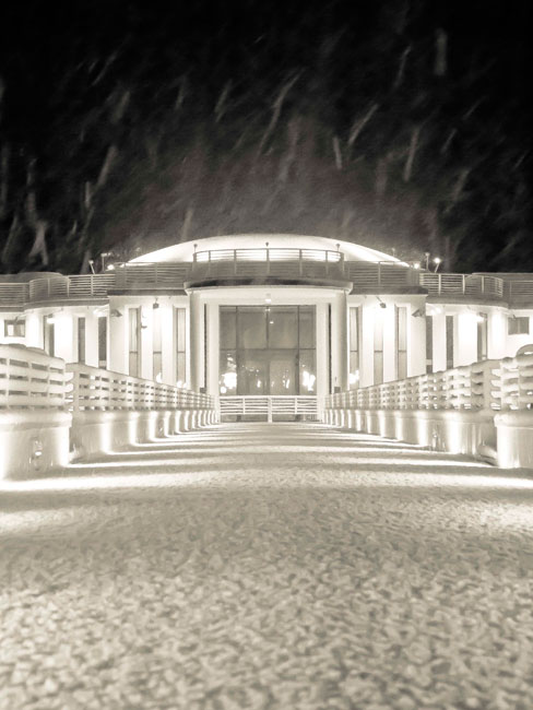 Rotonda sotto la neve - Foto di Elena Mengaroni