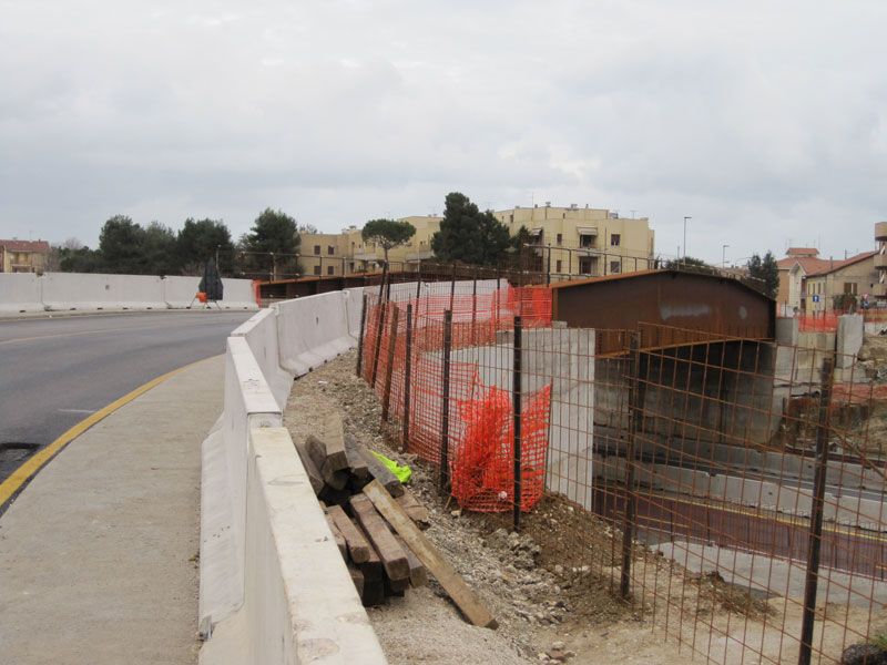 Il nuovo ponte su via Cupetta, ora aperto al traffico