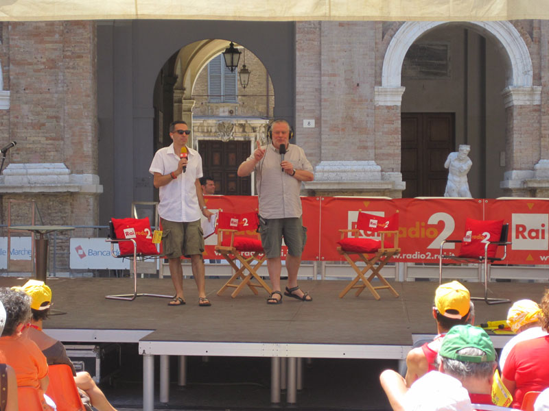 Filippo Solibello e Massimo Cirri sul palco