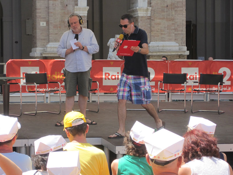 Filippo Solibello e Massimo Cirri sul palco