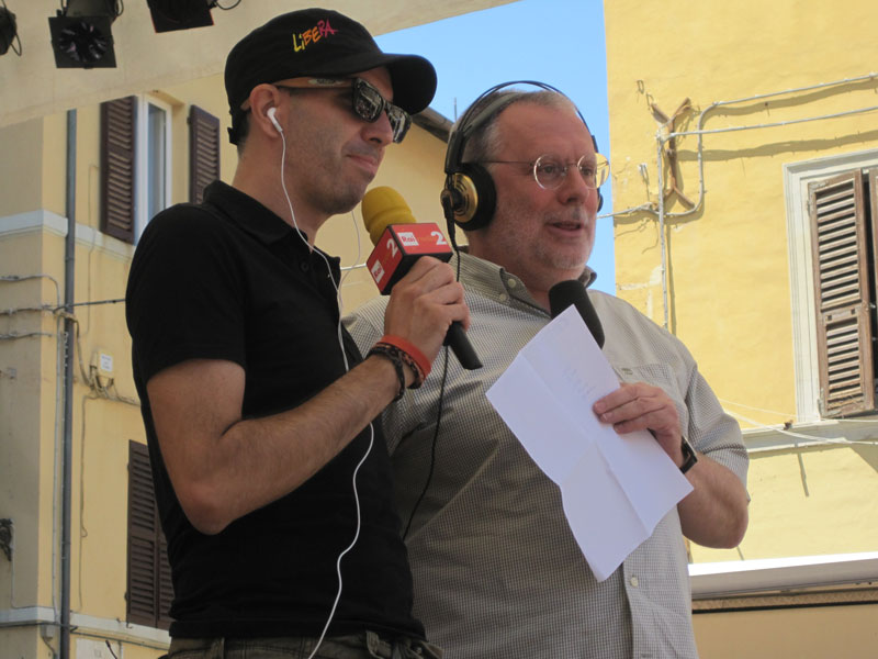 Filippo Solibello e Massimo Cirri sul palco